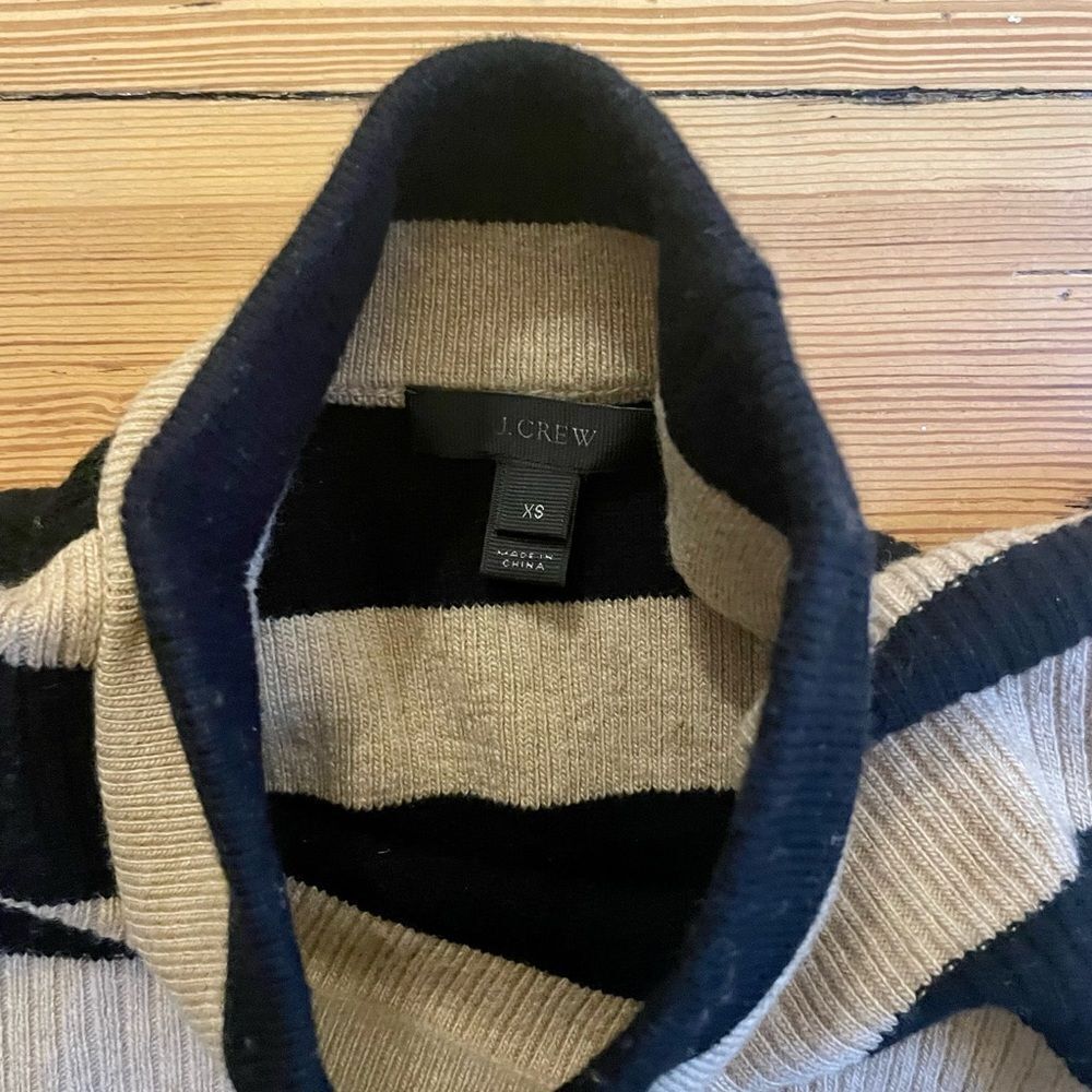 J. Crew striped turtleneck sweater-dress.  Size XS. - Picture 6 of 14